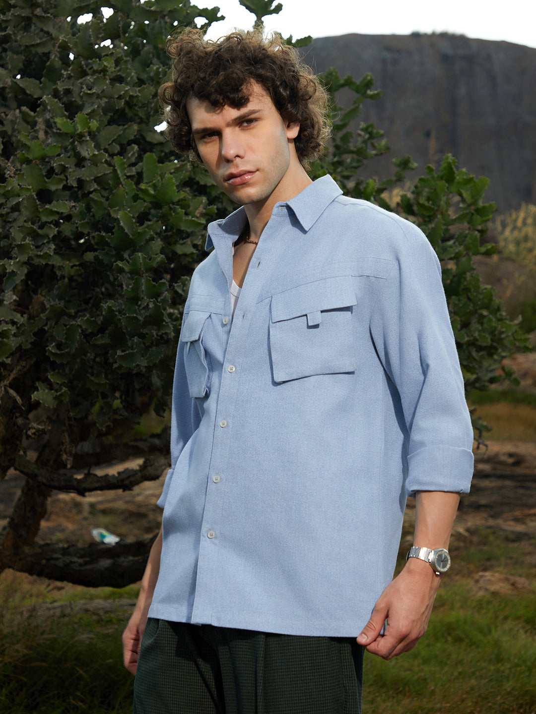 Modular-Utility Oversized Shirt