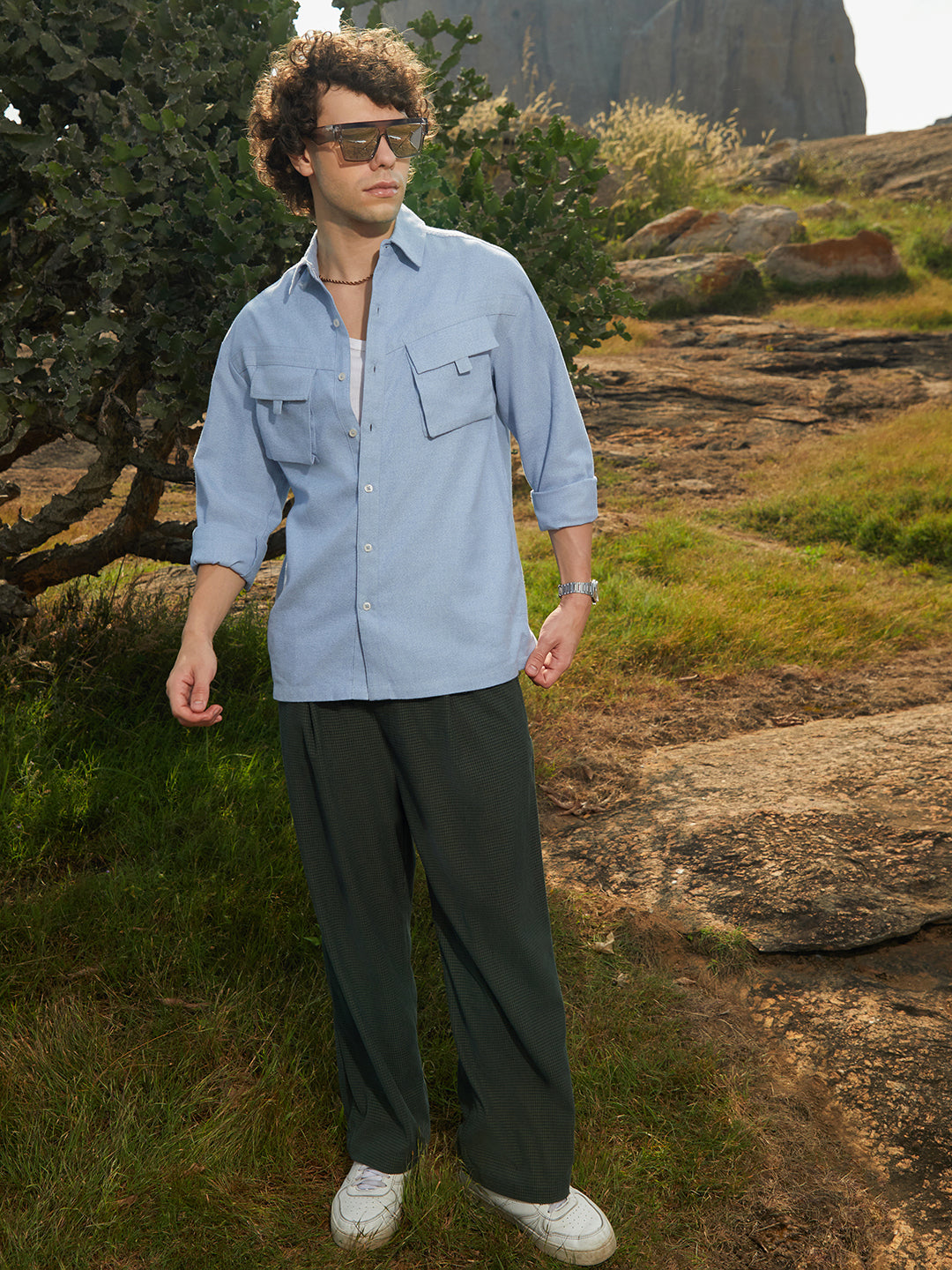 Modular-Utility Oversized Shirt