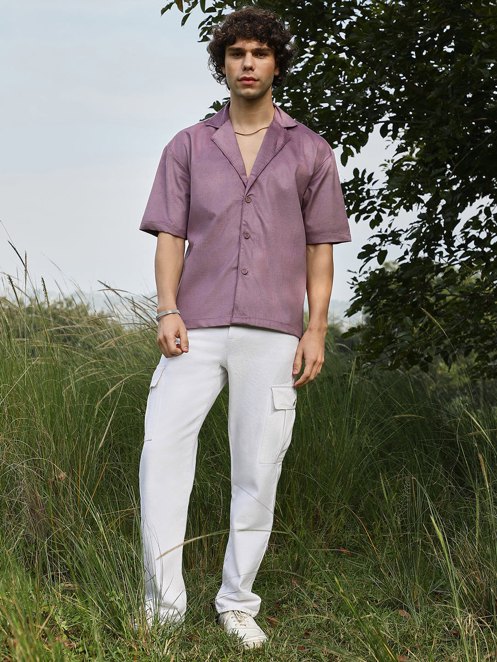 Solid Resort Oversized Shirt