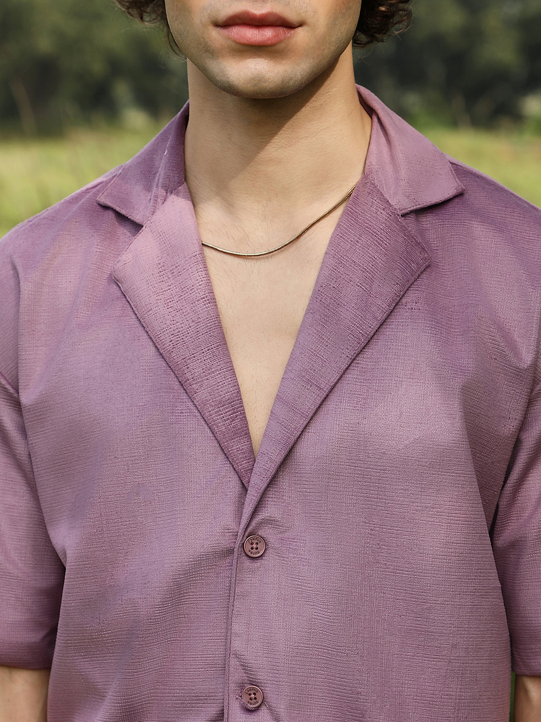 Solid Resort Oversized Shirt