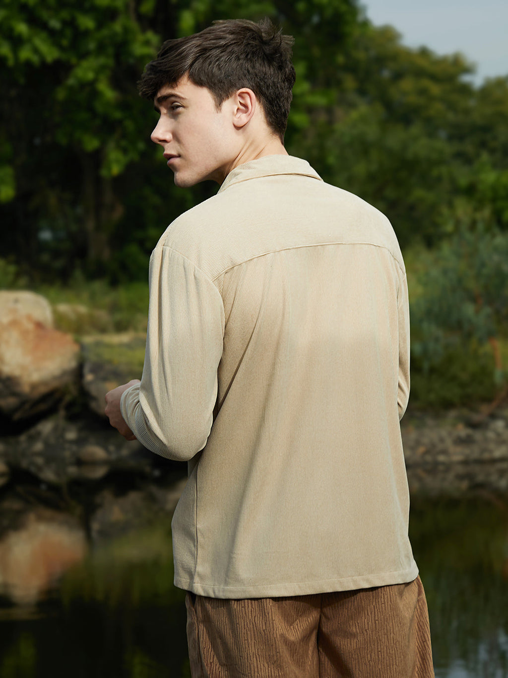 Ribbed Oversized Shirt