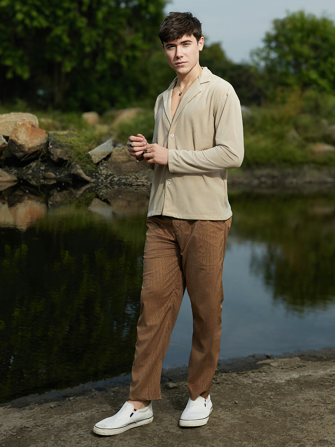 Ribbed Oversized Shirt