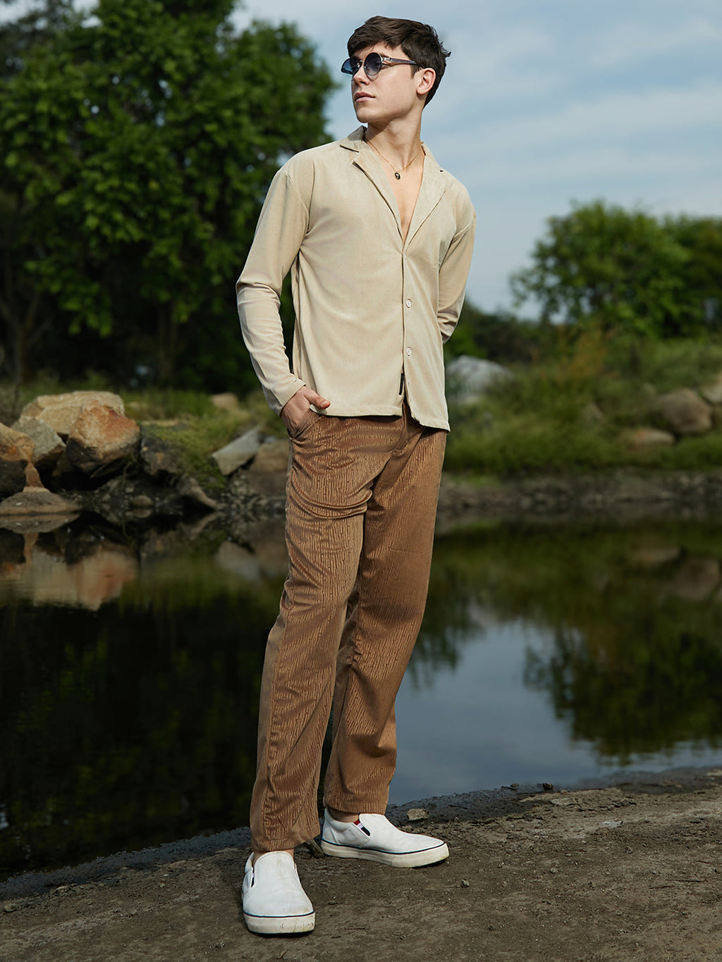 Ribbed Oversized Shirt