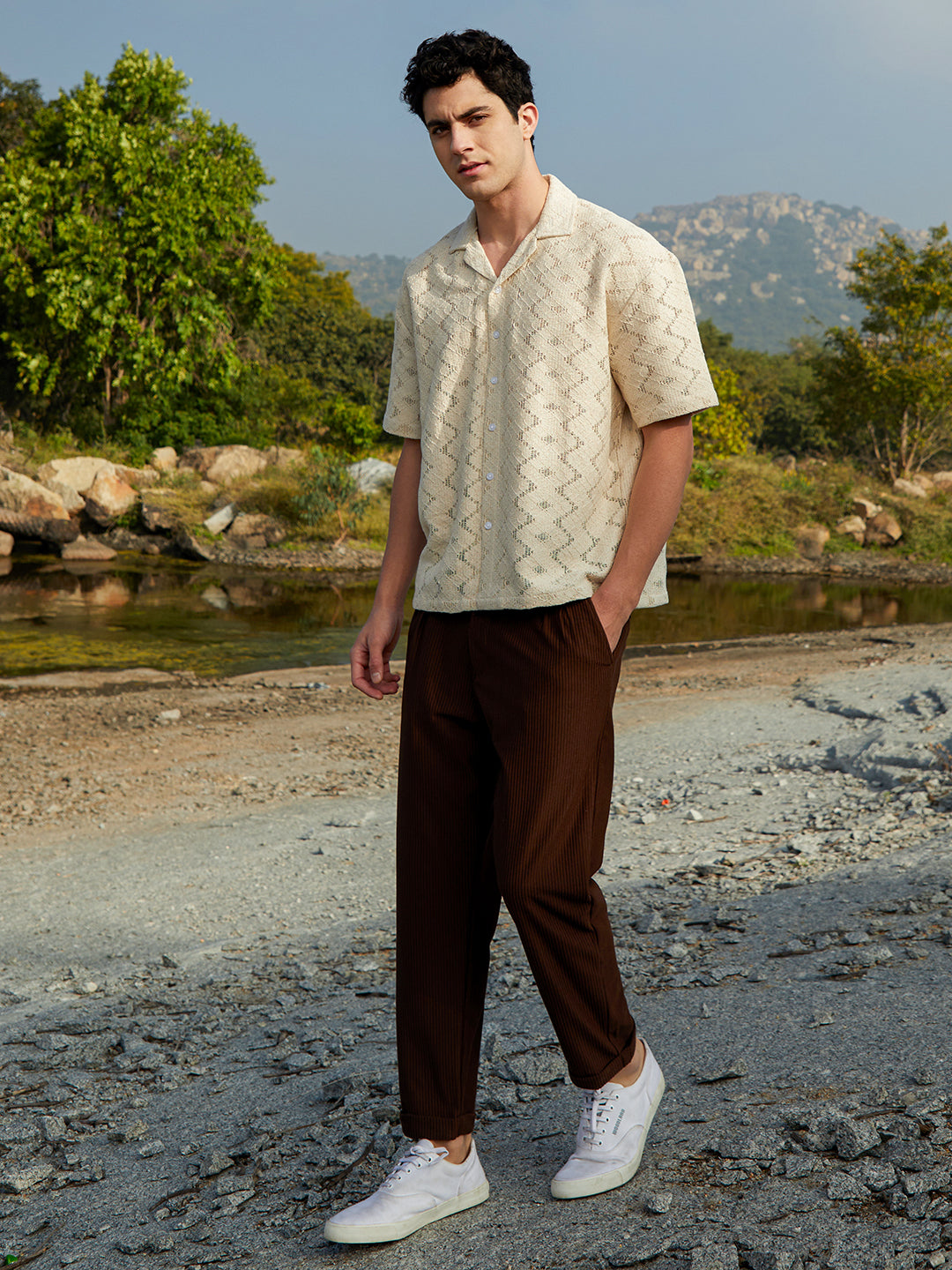 Zig-Trail Cuban Oversized Shirt