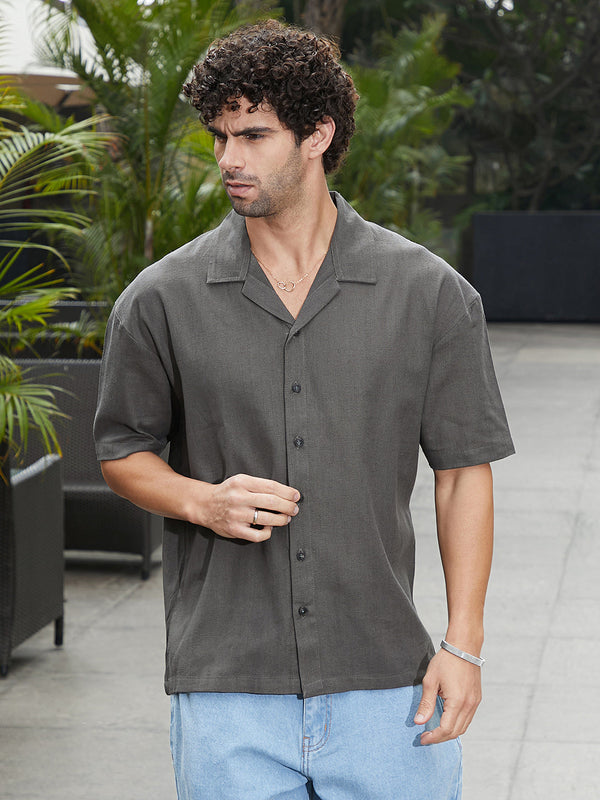 Solid Resort Oversized Shirt