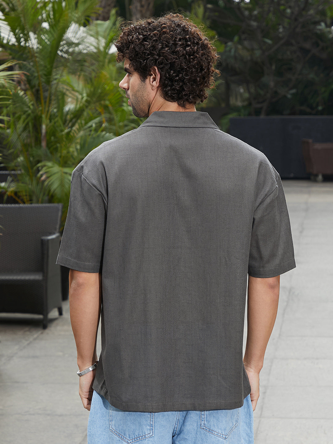 Solid Resort Oversized Shirt