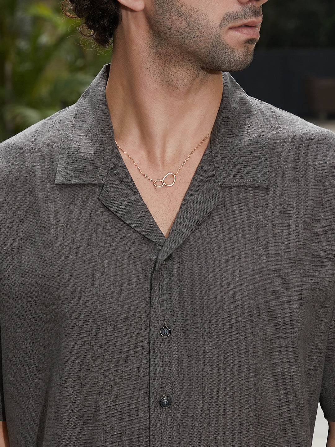 Solid Resort Oversized Shirt