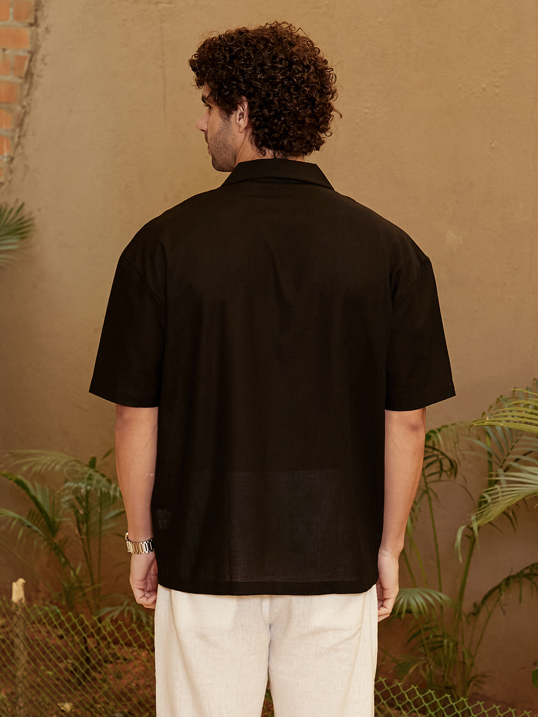 Solid Resort Oversized Shirt