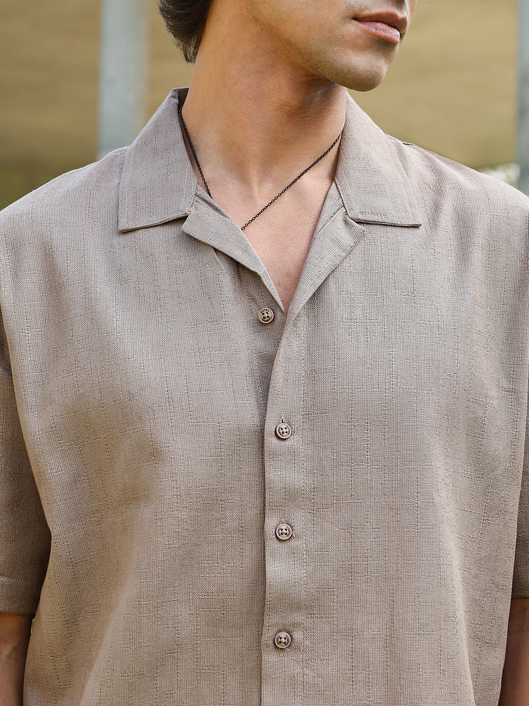 Solid Resort Oversized Shirt