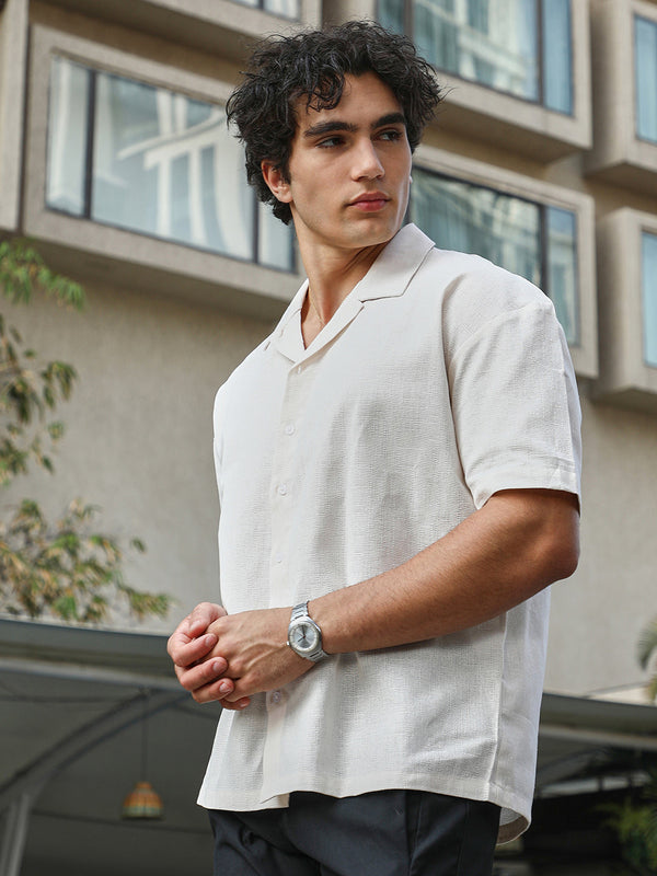 Solid Resort Overised Shirt