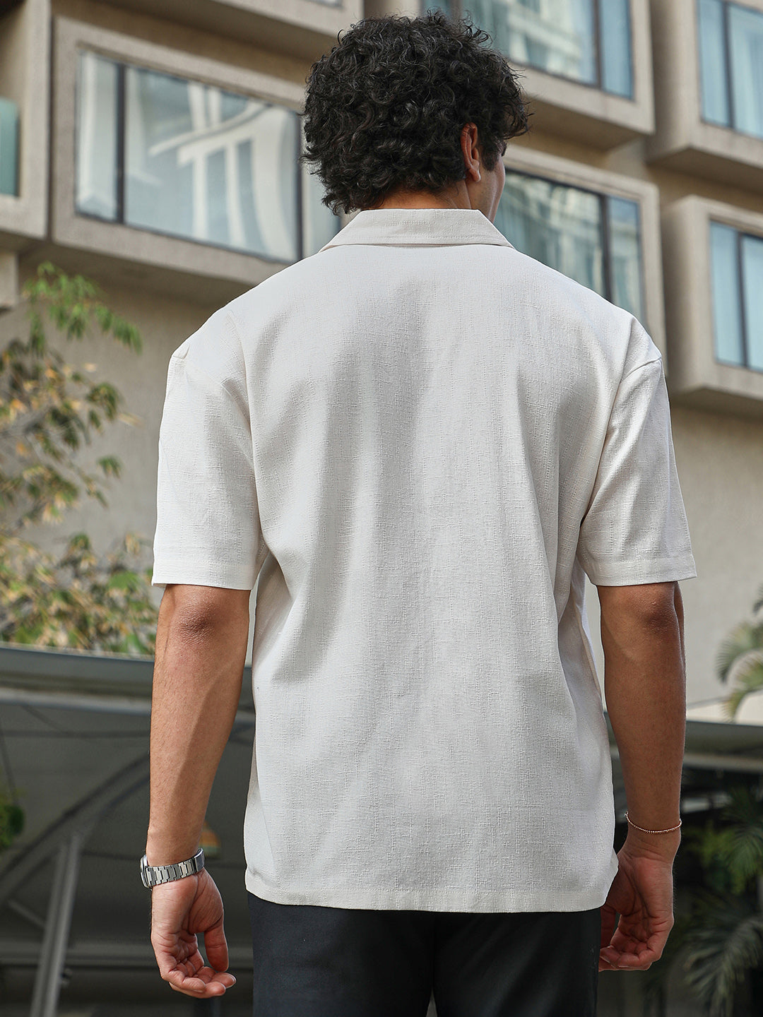 Solid Resort Overised Shirt