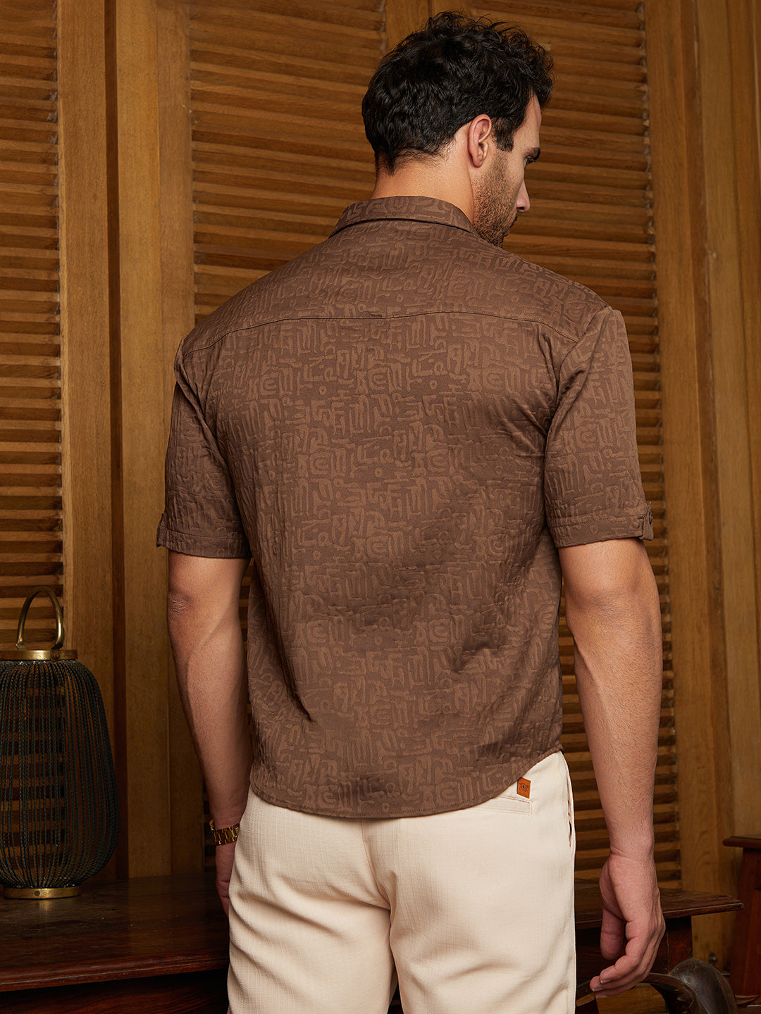 Aztec-Tactile Oversized Shirt