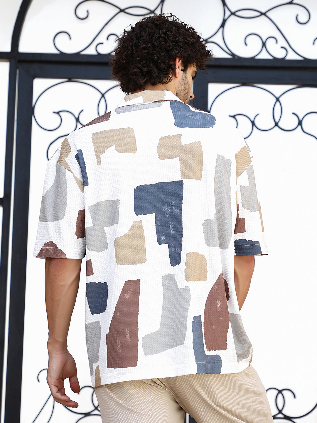 Bristle-Chaos Oversized Shirt