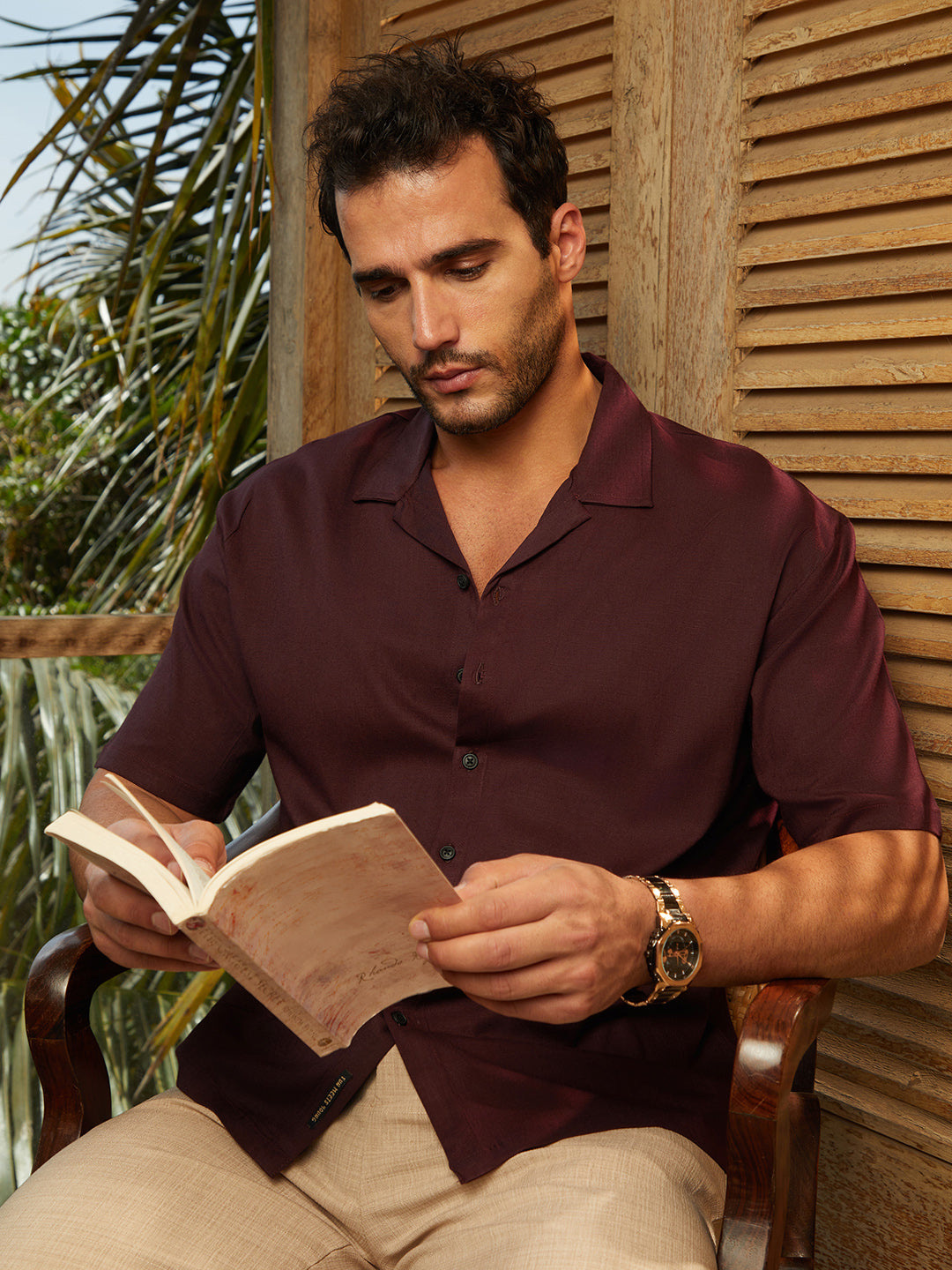 Solid Resort Oversized Shirt