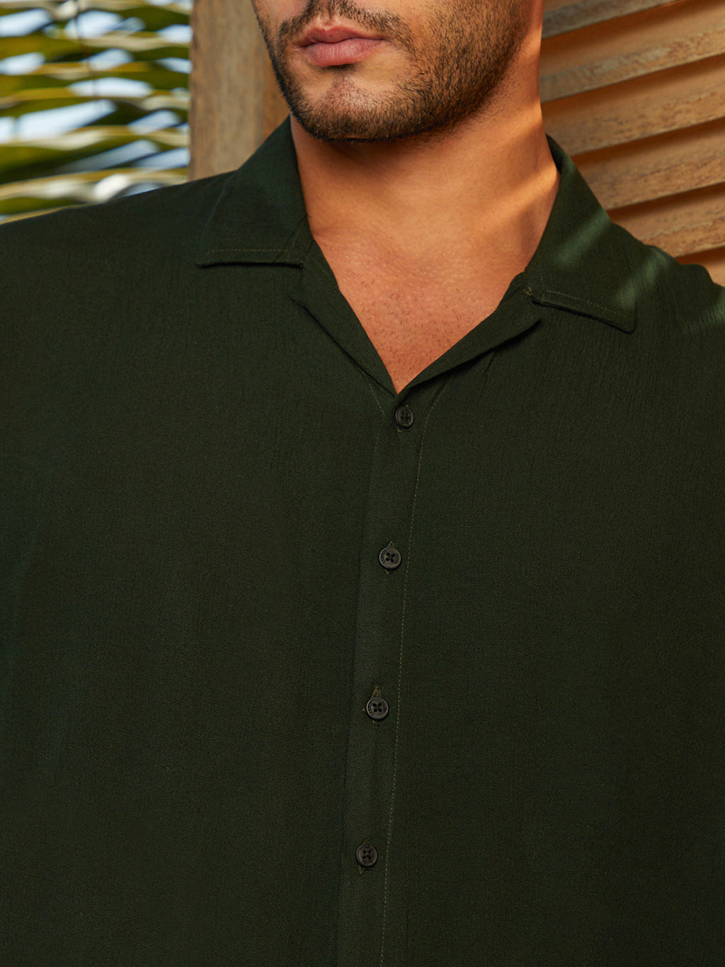 Solid Resort Oversized Shirt