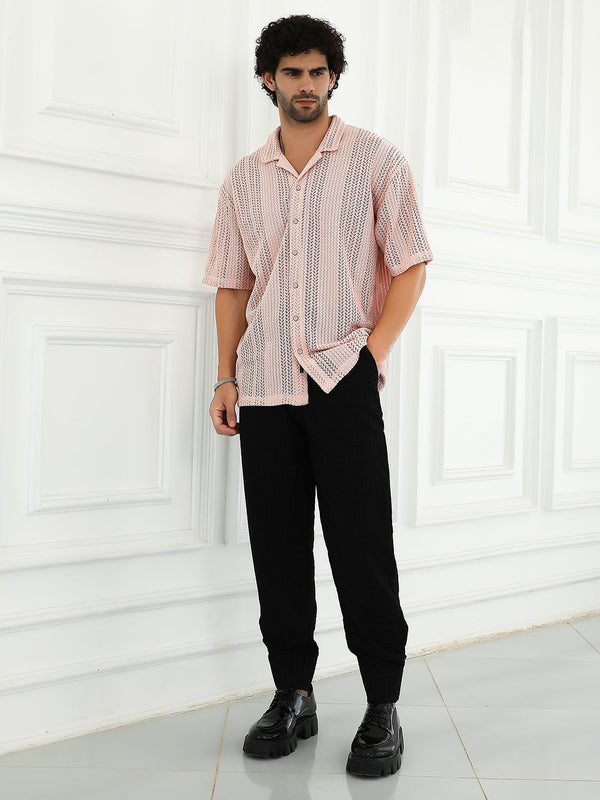 Ziggy-Knit Oversized Shirt