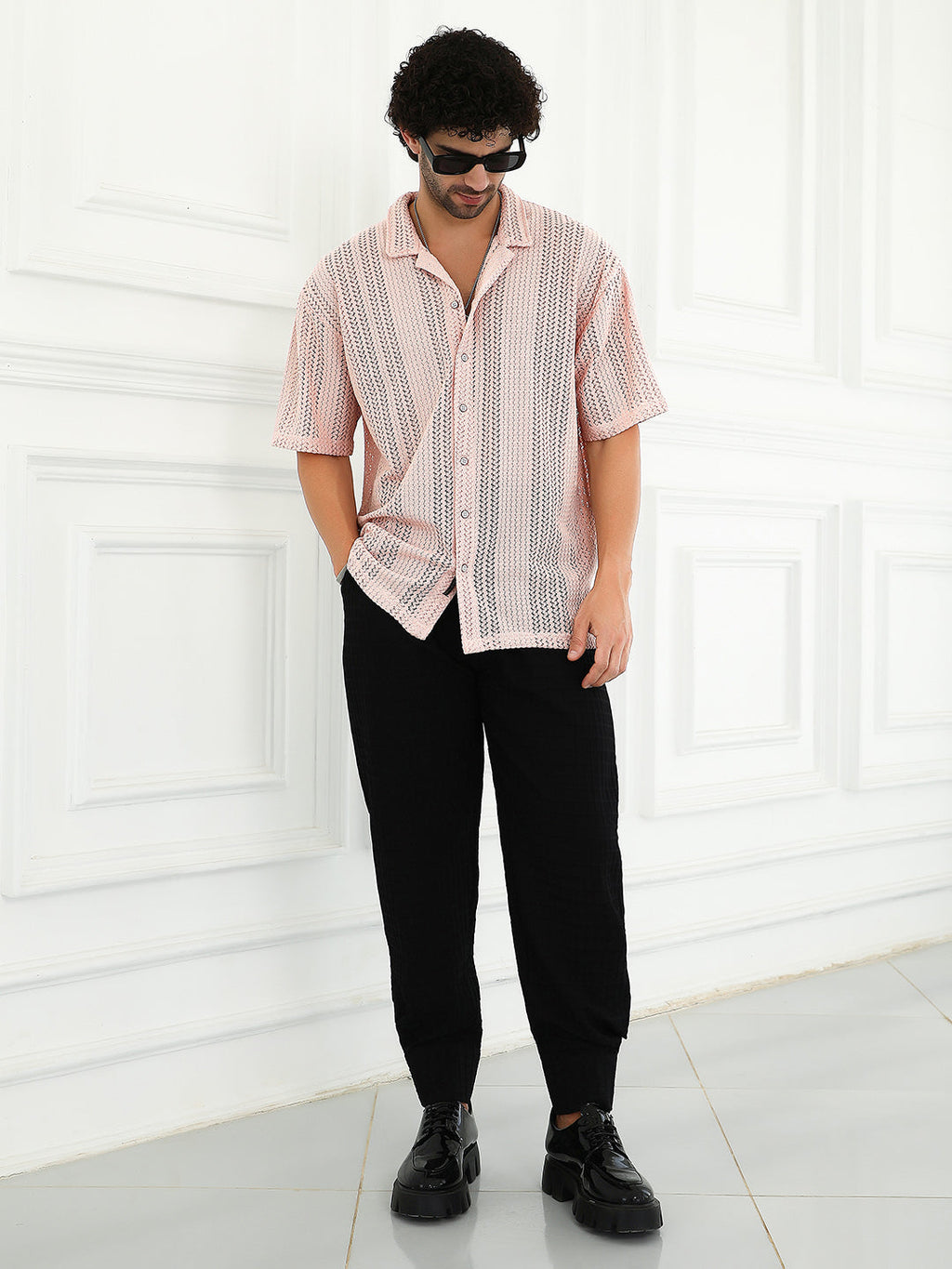 Ziggy-Knit Oversized Shirt