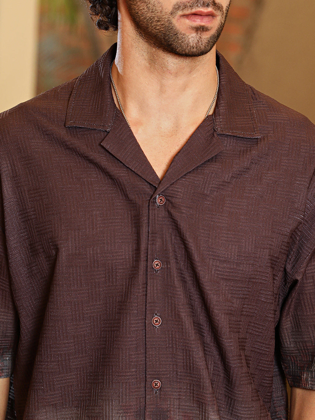 Abstract-Ombre Oversized Shirt