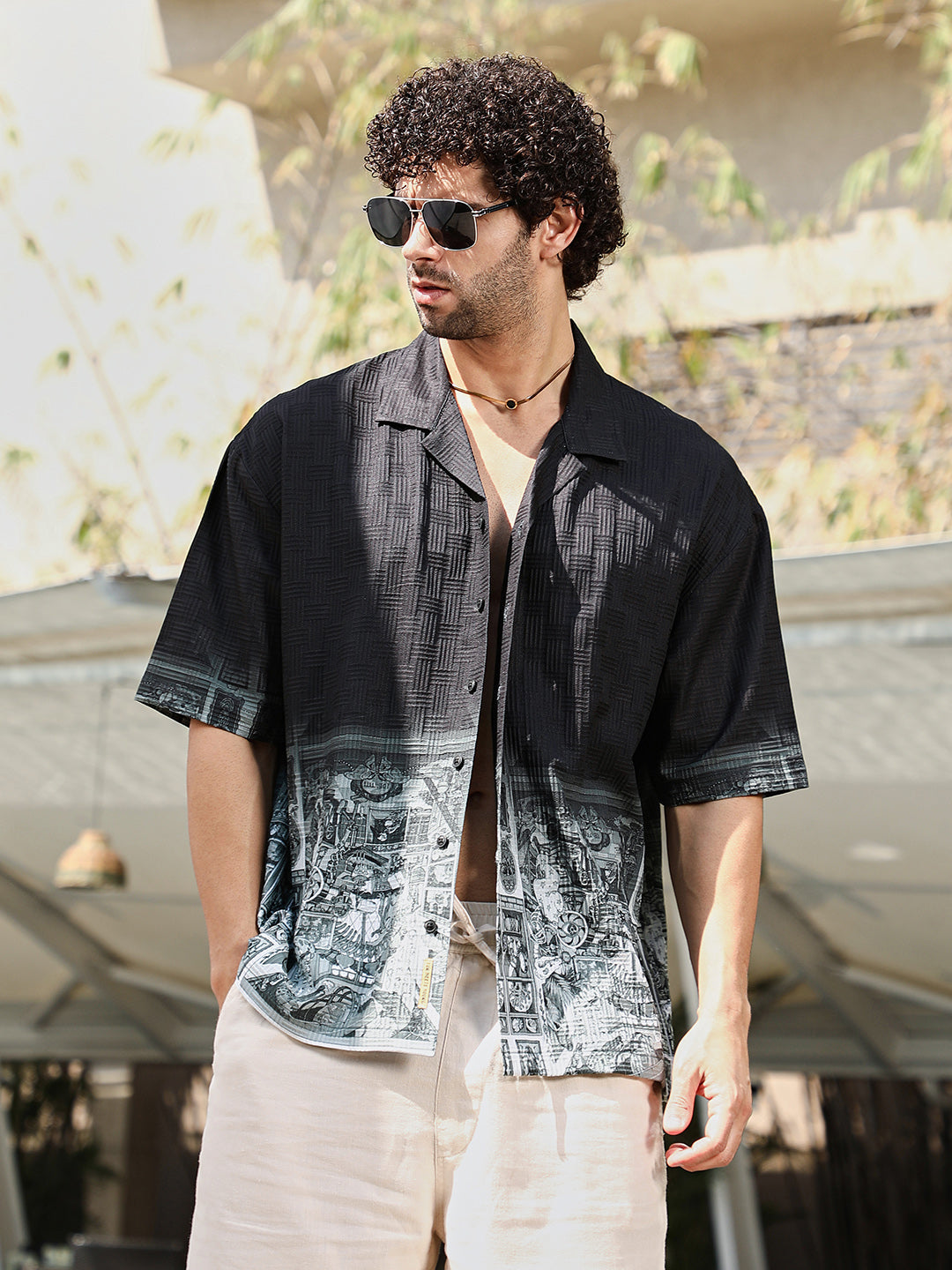 Indie-Ombre Oversized Shirt