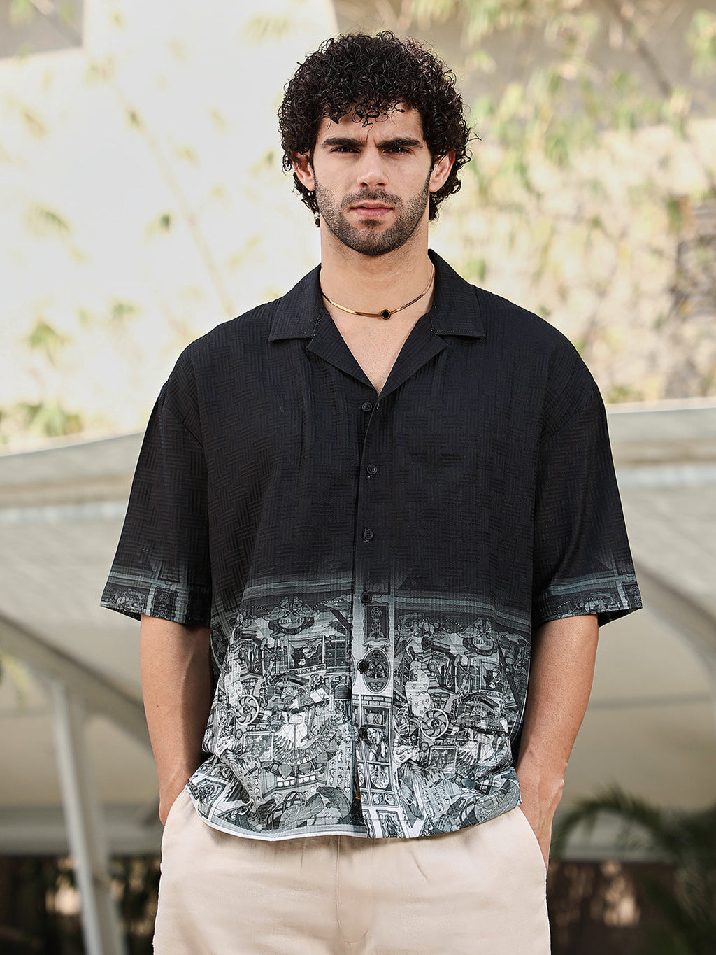 Indie-Ombre Oversized Shirt