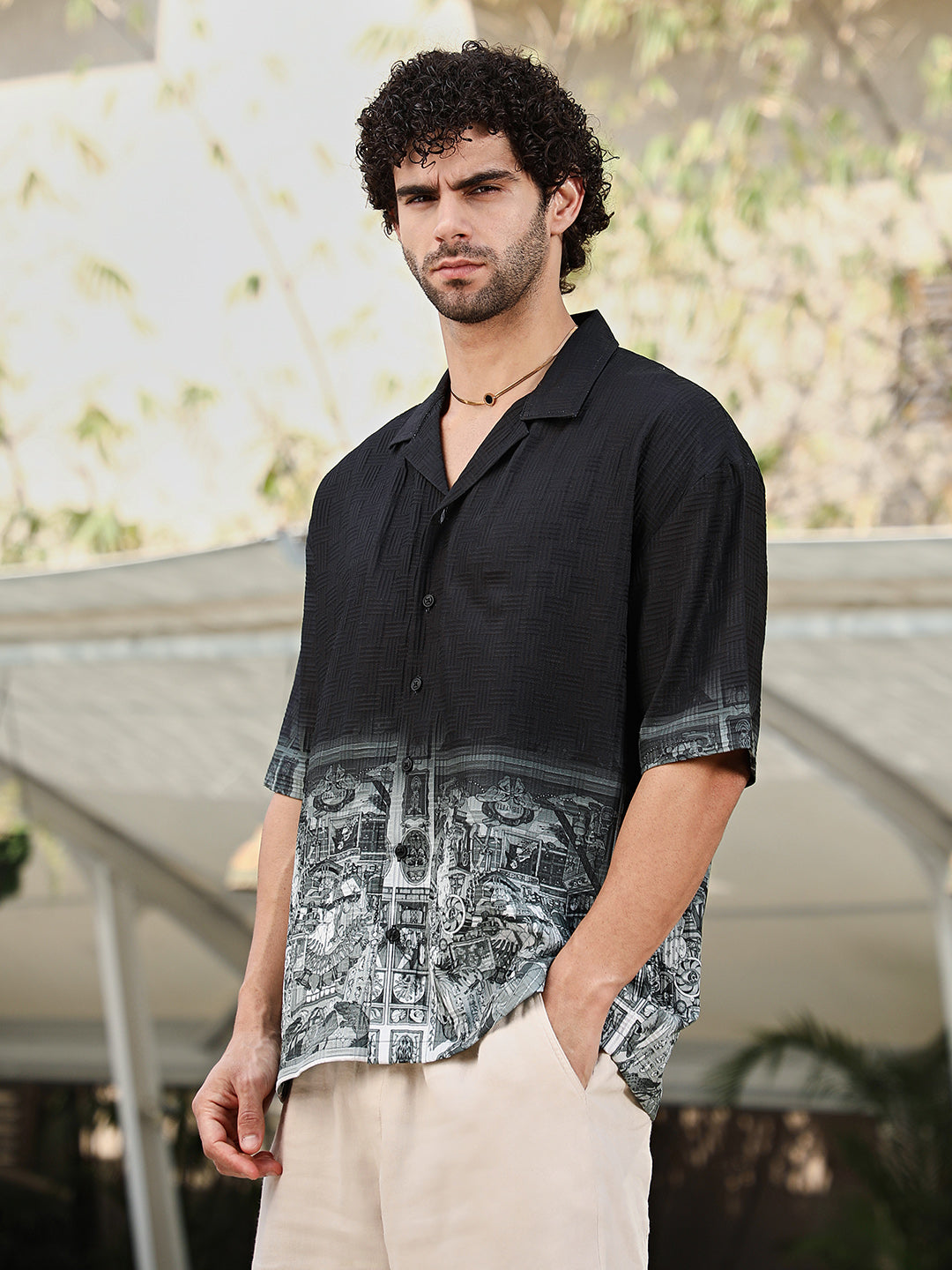 Indie-Ombre Oversized Shirt