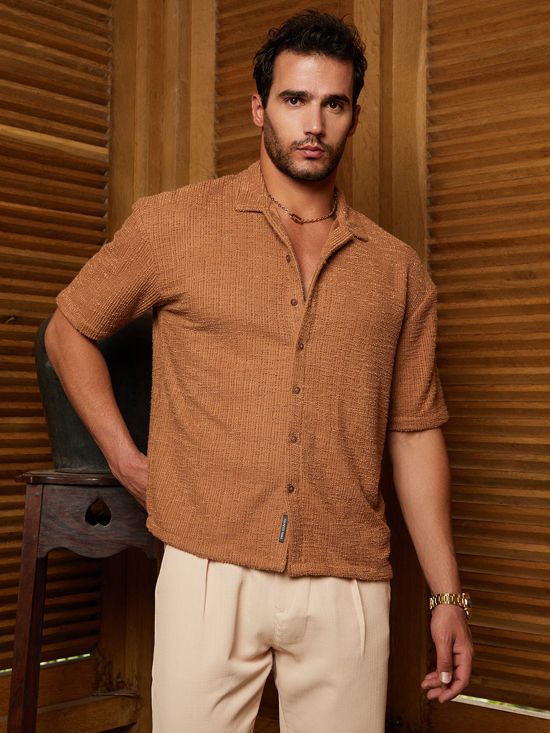 Tactile-Resort Oversized Shirt