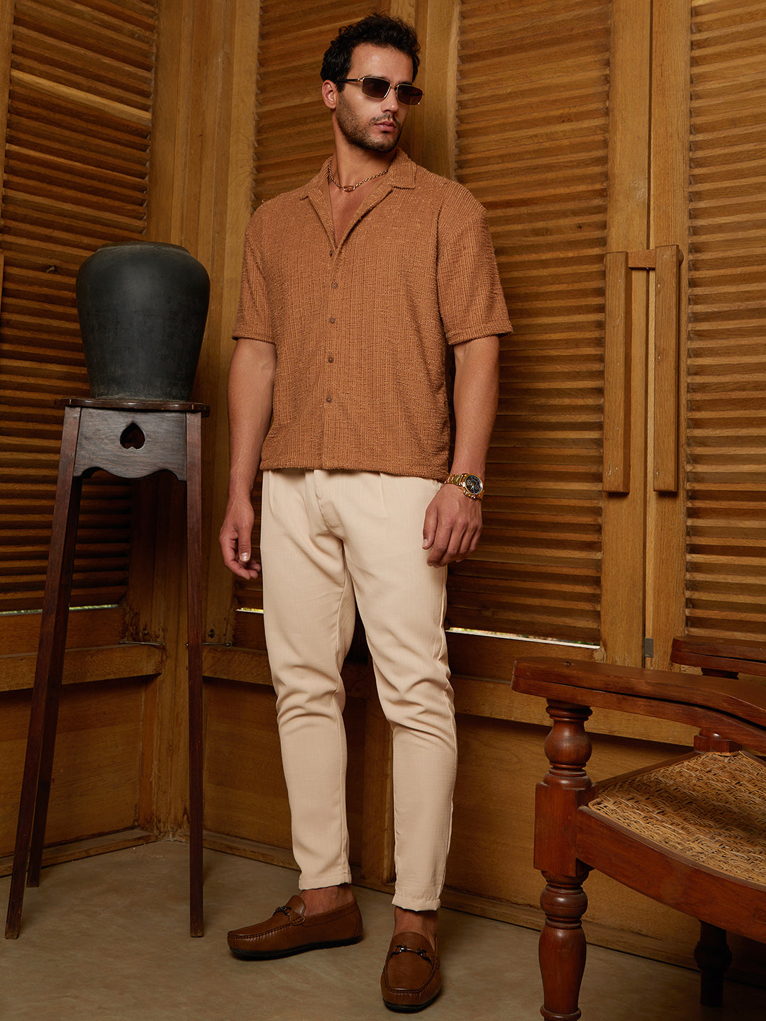 Tactile-Resort Oversized Shirt