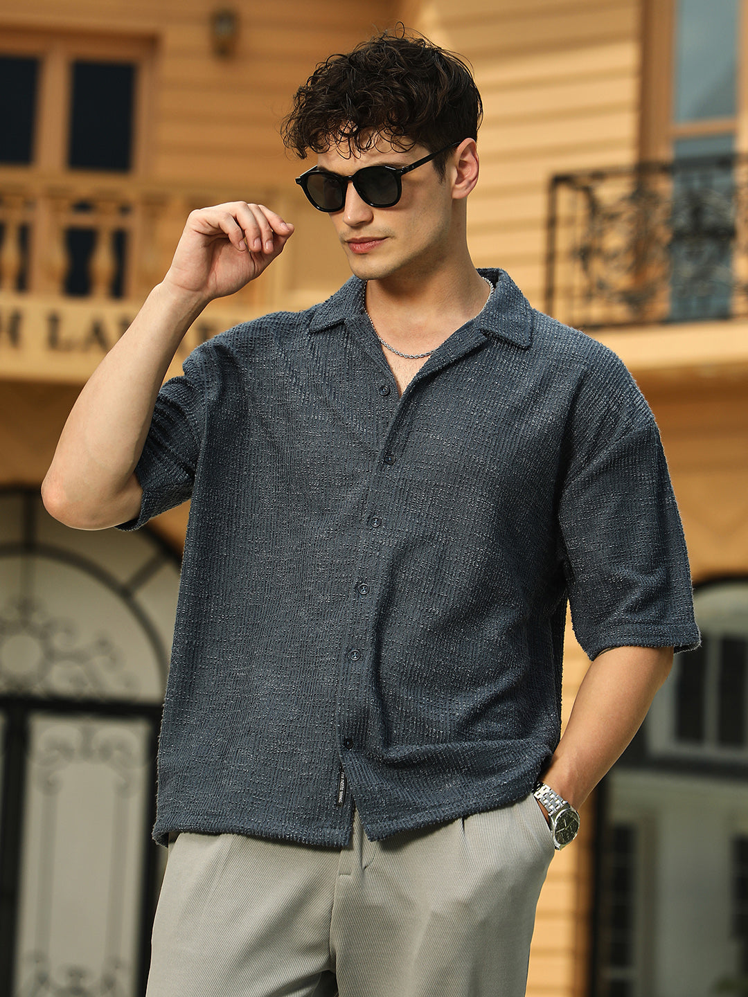 Tactile-Resort Oversized Shirt