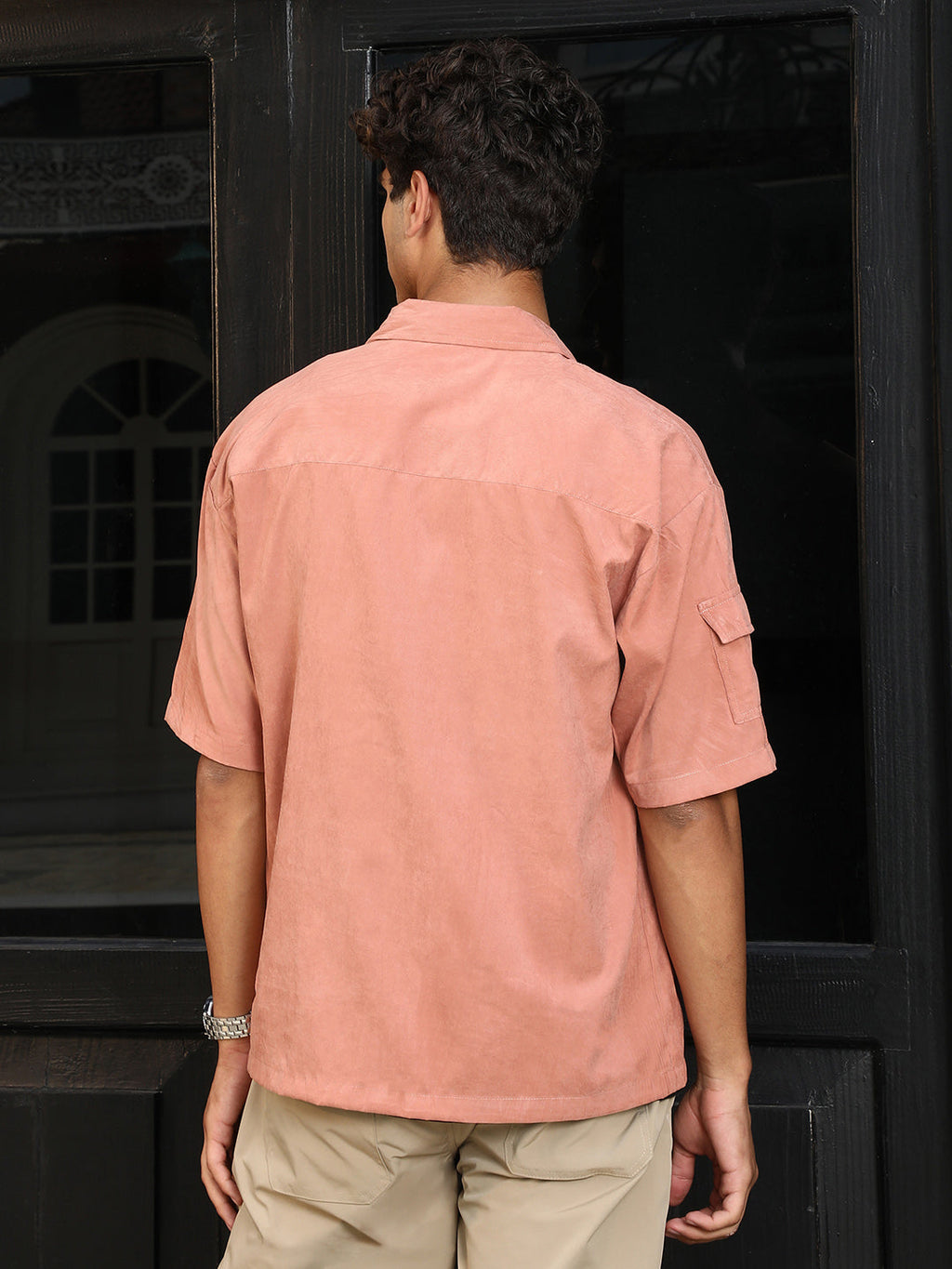Modular-Utility Cuban Oversized Shirt