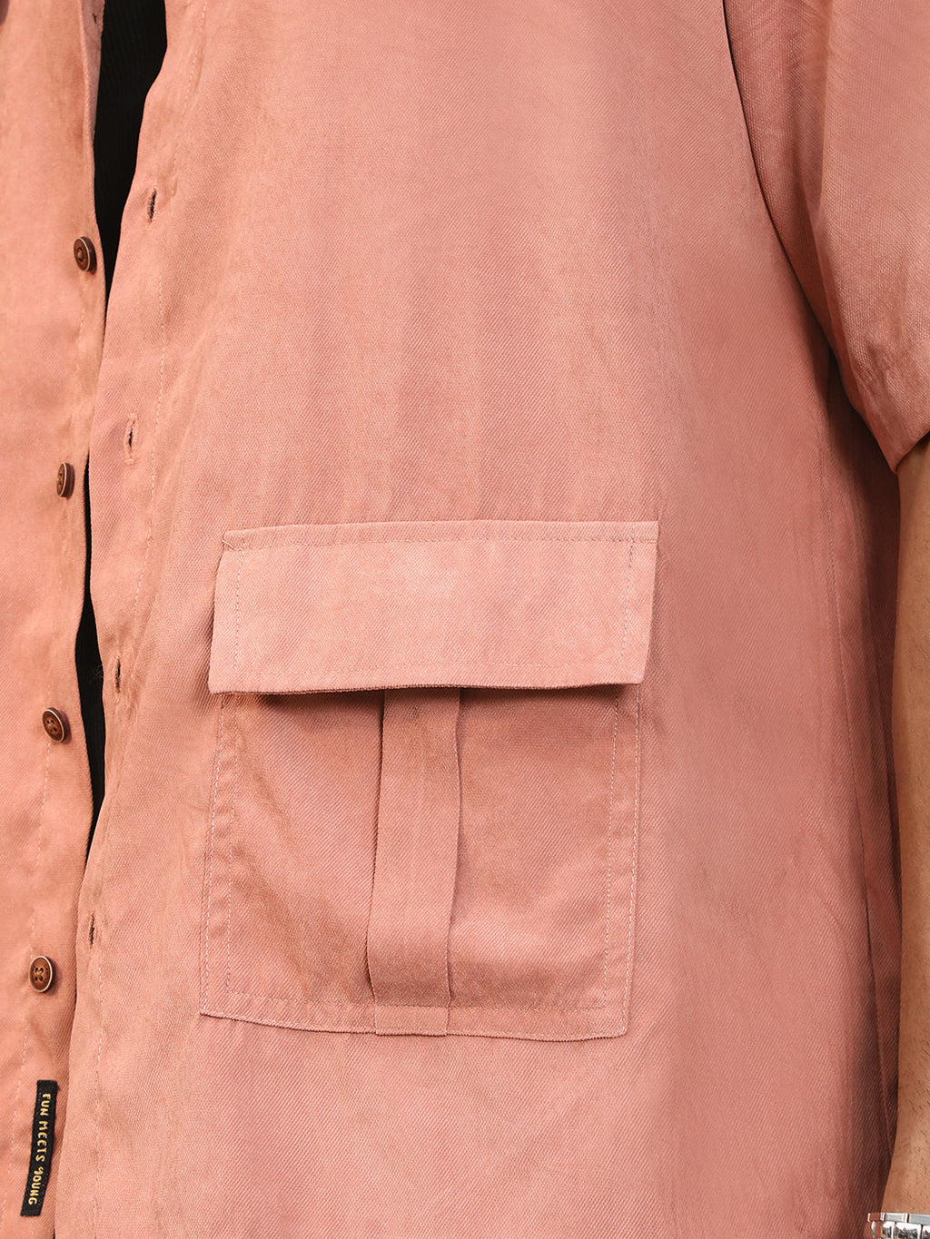 Modular-Utility Cuban Oversized Shirt