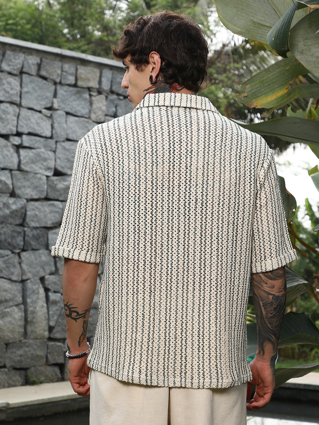 Striped Crochet Shirt