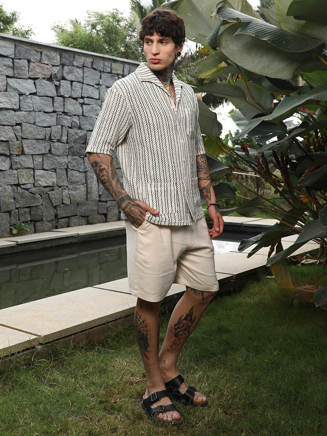 Striped Crochet Shirt