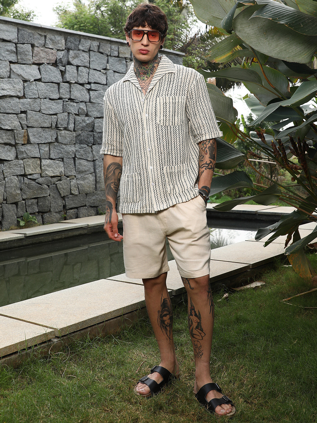 Striped Crochet Shirt