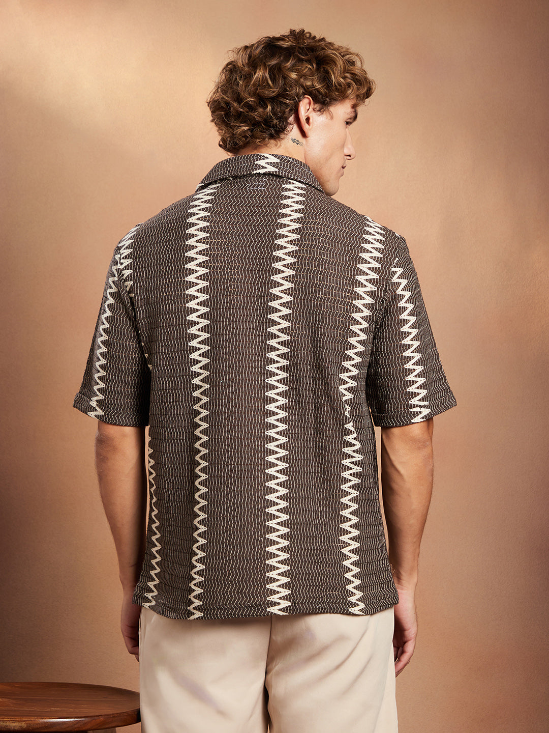 Ziggy-Weave Oversized Shirt