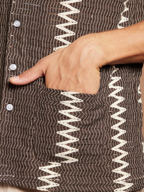 Ziggy-Weave Oversized Shirt