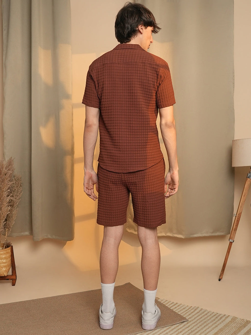 Waffle-Textured Co-Ord Set