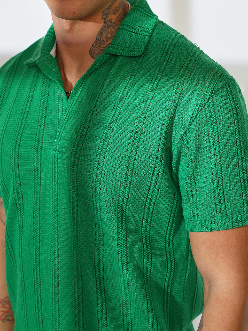 Stripe-Knit Co-Ord Set