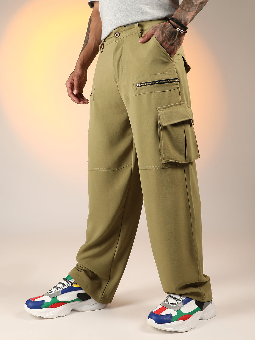 Relaxed-Fit Utility Trousers