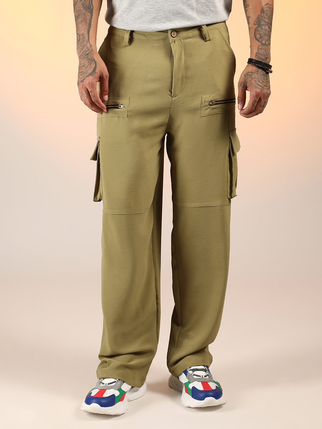 Relaxed-Fit Utility Trousers