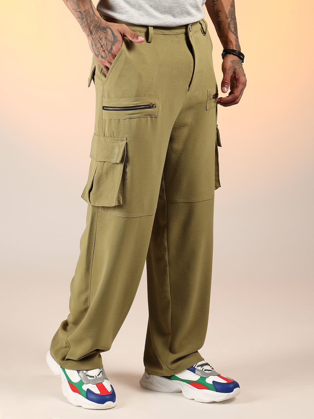 Relaxed-Fit Utility Trousers