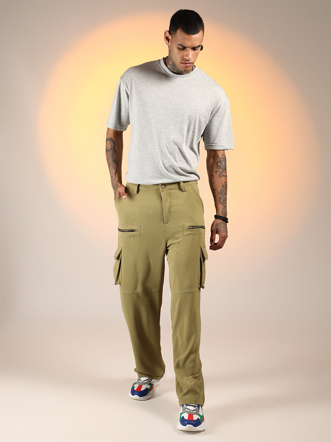 Relaxed-Fit Utility Trousers