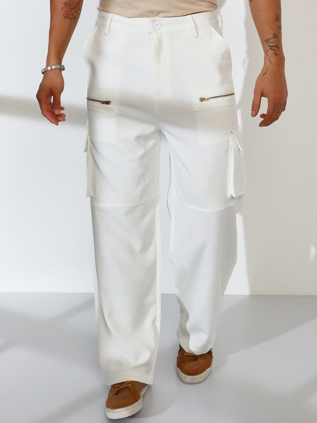 Straight-Fit Utility Trousers