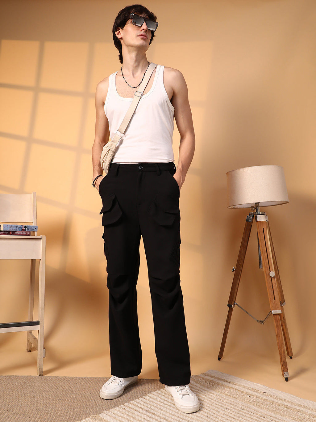 Asymmetrical Parachute Trousers