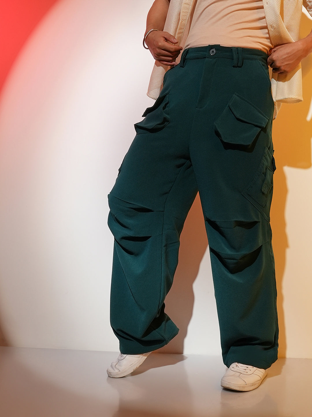 Asymmetrical Parachute Trousers