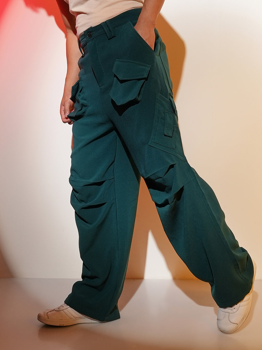 Asymmetrical Parachute Trousers