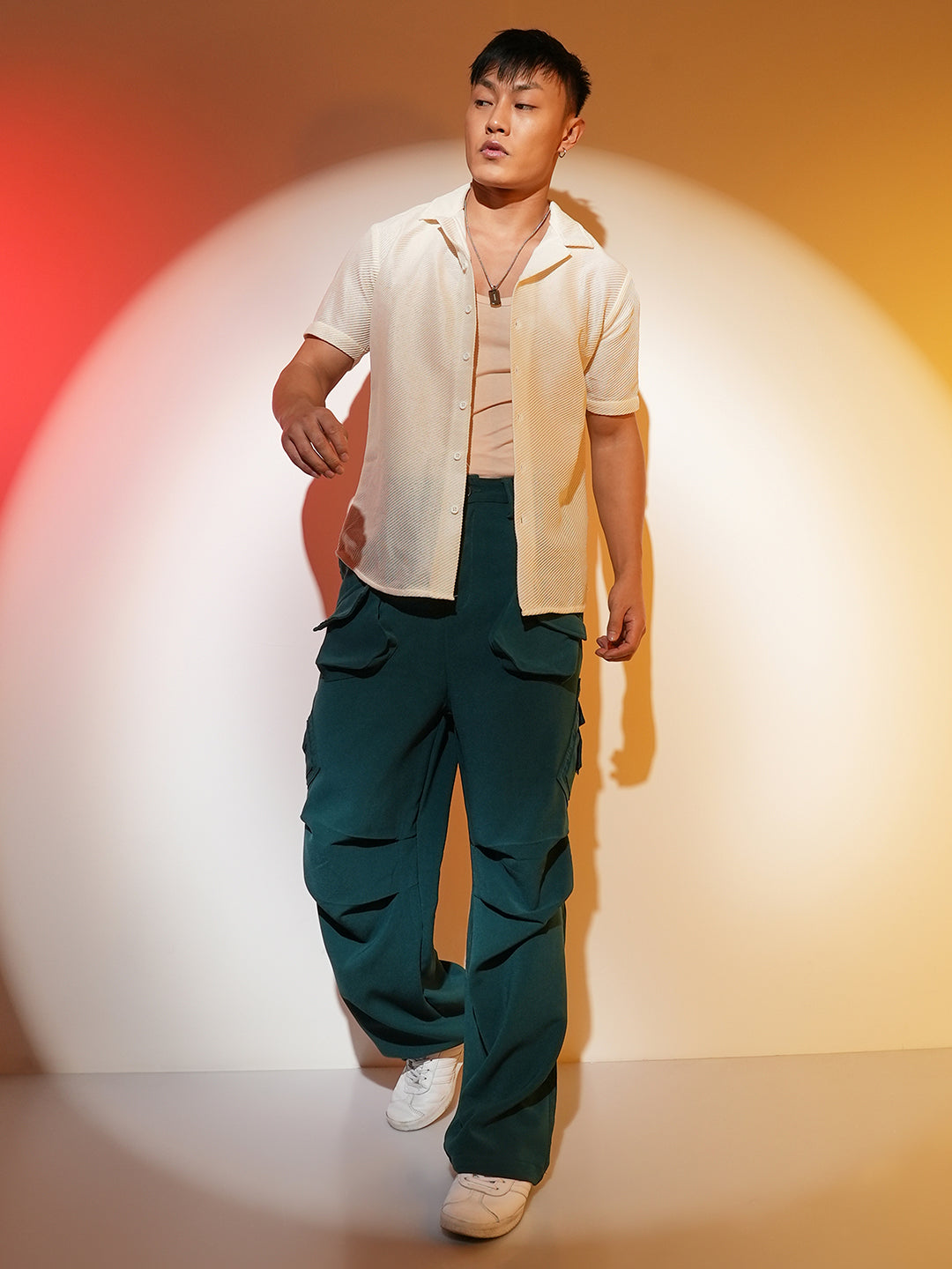 Asymmetrical Parachute Trousers