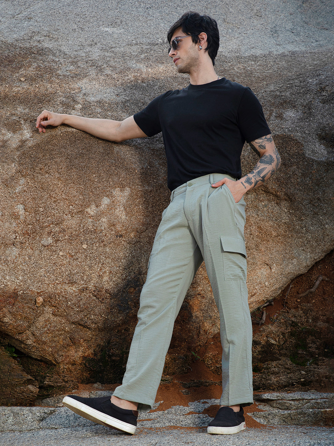 Lightweight - Crinkled Utility Trousers