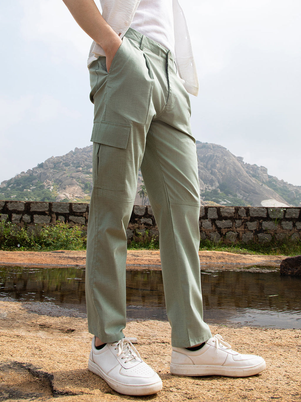 Lightweight Slim-Fit Utility Trousers 36