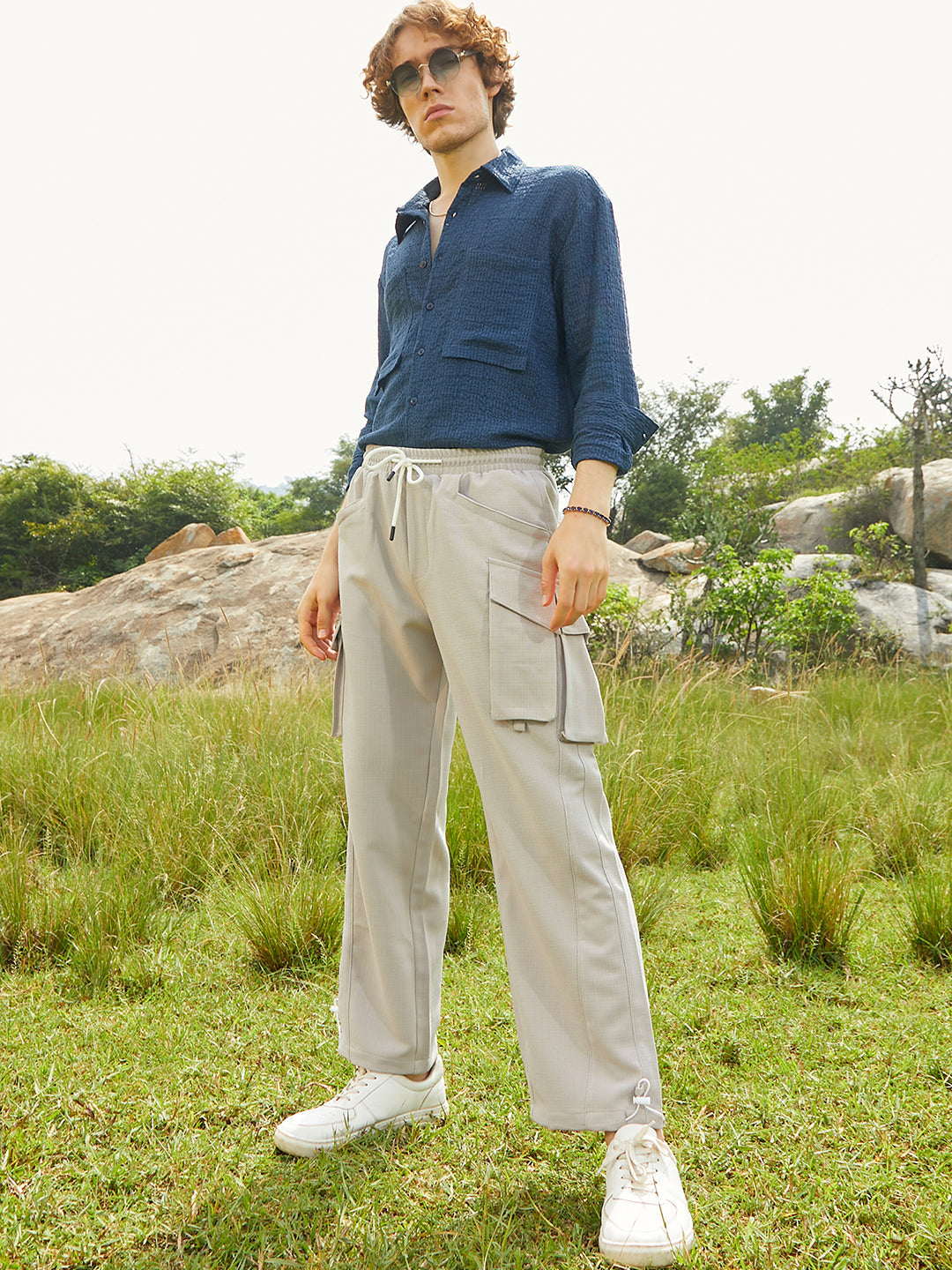 Straight-Fit Utility Trousers