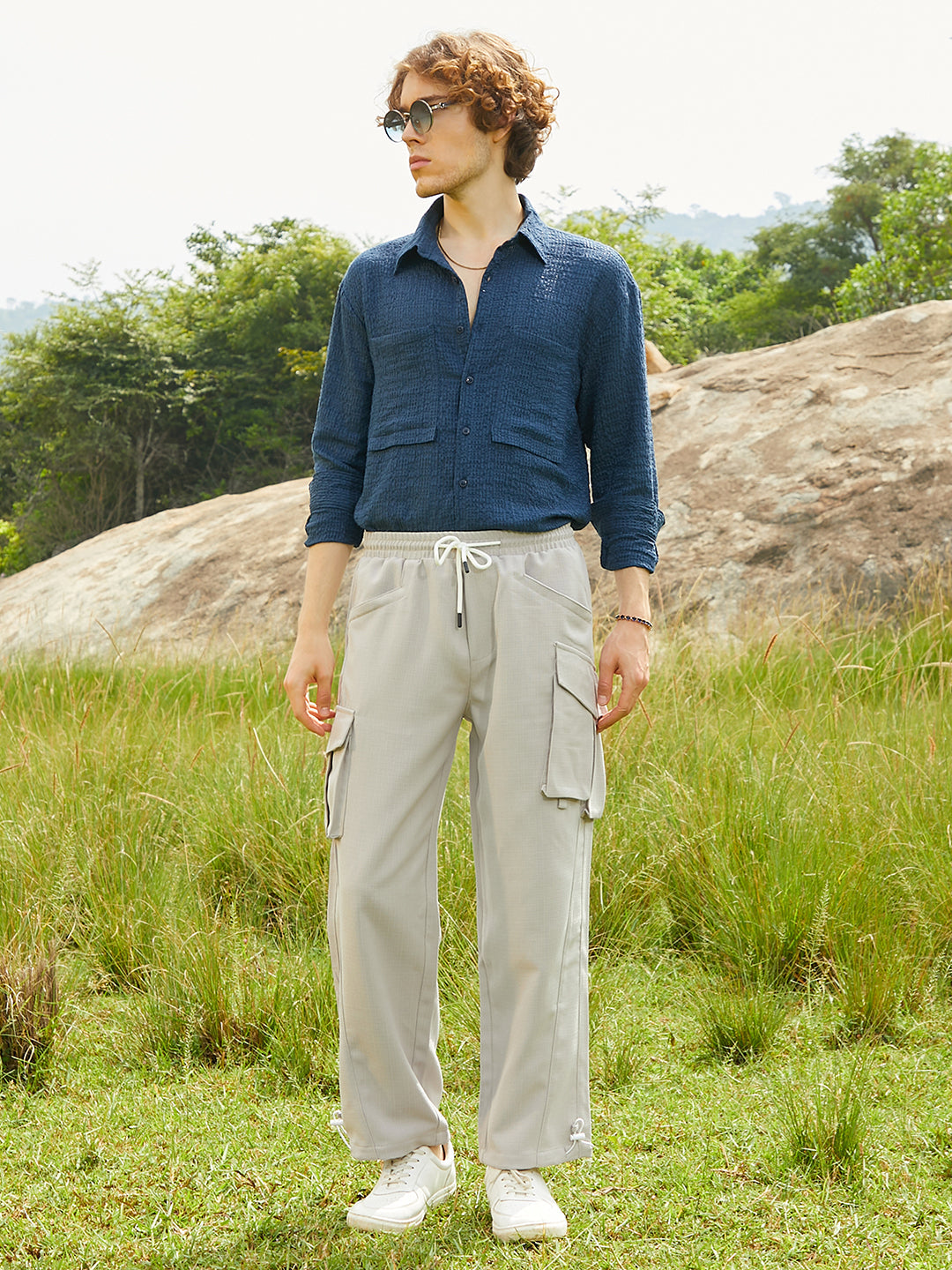 Straight-Fit Utility Trousers